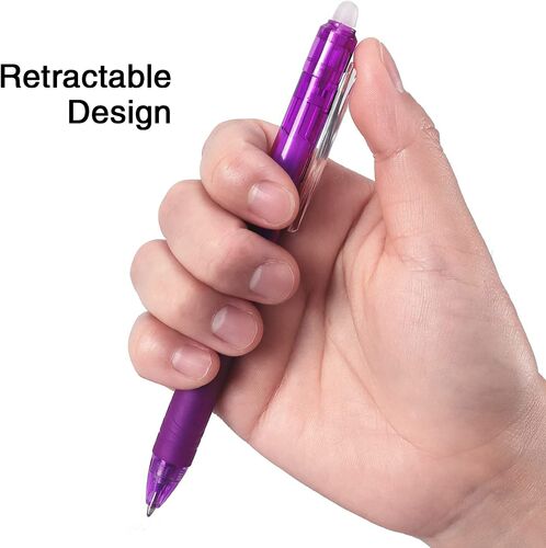 Manufacturer press color erasable gel pen press type thermal erasable water pen primary school students stationery supplies wholesale