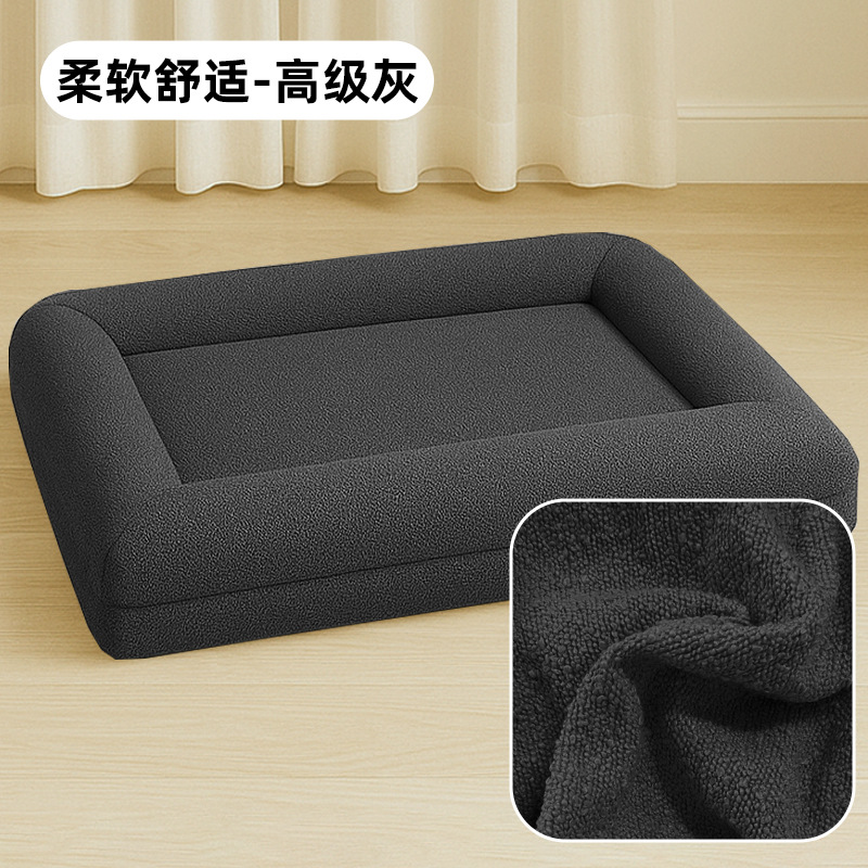 Cama rectangular personalizada para mascotas 2025, sofá cama para perros, colchoneta para mascotas image 44