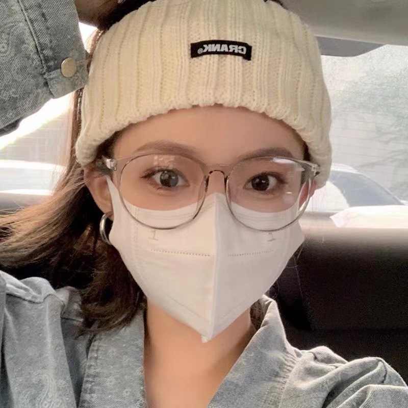 安科大臉眼鏡框女近視可配度數超輕透明眼鏡框大臉顯瘦顯臉小0149