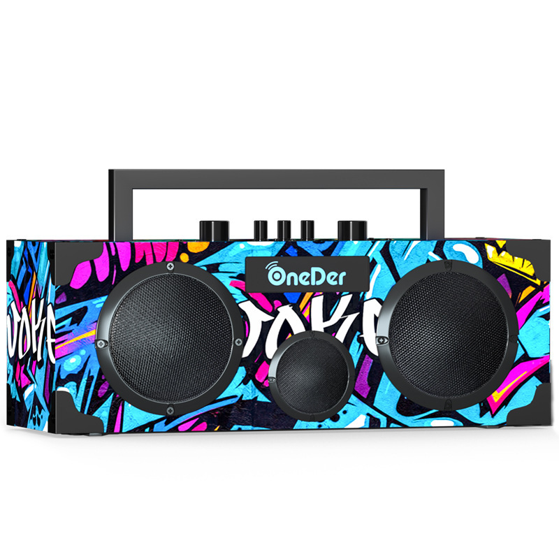 Huan Da D11 屋外ポータブル 7 ポータブル Bluetooth スピーカーホームワイヤレスマイクサブウーファー重低音オーディオ|undefined