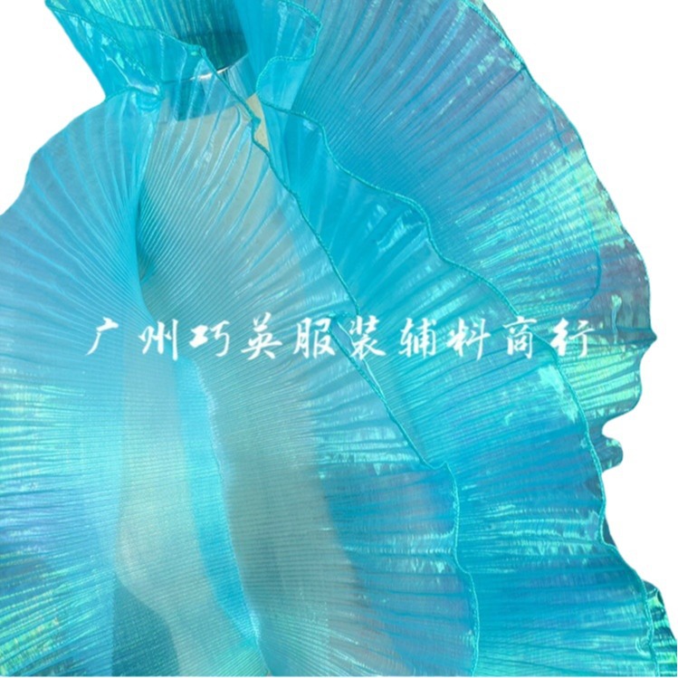 Spot 15cm Symphony organza pliegues degradados sirena tridimensional ropa falda accesorios hoja de loto encaje