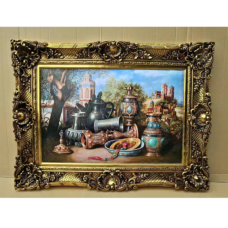 Export European oil painting frame photo frame wholesale classical oil painting frame relief frame 24x36 European oil painting frame