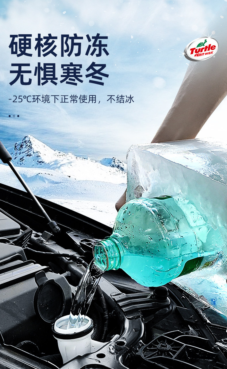 Turtle Brand Glass Cleaner Wholesale Car Windshield Wiper Fluid Summer All-Season Oil Film Remover Car Glass Cleaner