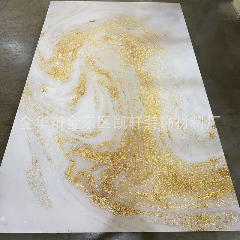 Uv壁板プリント画金板木の装飾面の炭素結晶板倉庫里南の箔押し透明板の波板の背景壁|undefined