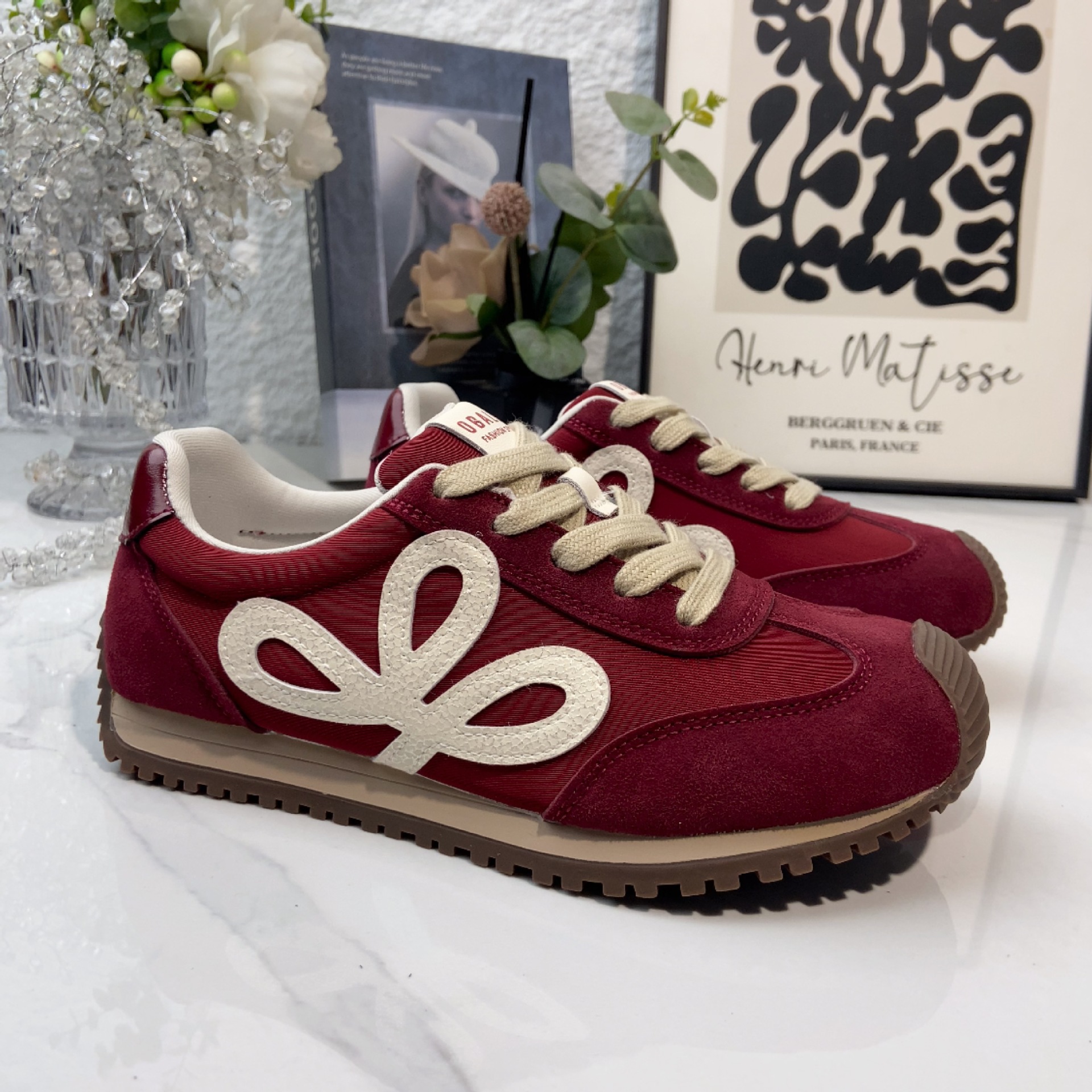 阿甘鞋女2025秋季新款时尚百搭板鞋复古拼色平底轻便德训鞋单鞋