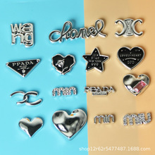 网红新款多巴胺diy饰品配件韩版平底贴片手机壳洞洞鞋发夹材料