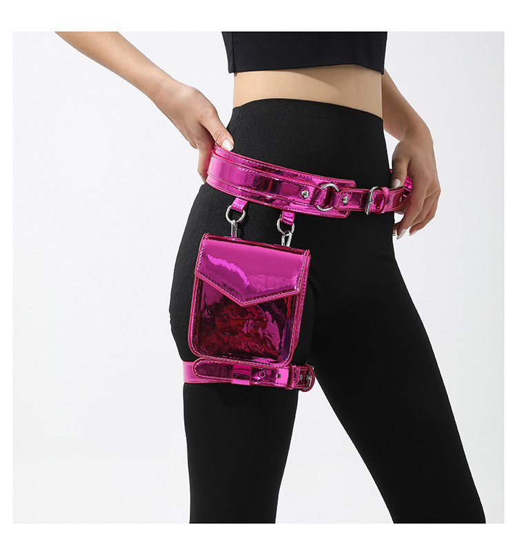 Women's Mini Pu Leather Solid Color Streetwear Magnetic Buckle Fanny Pack display picture 2
