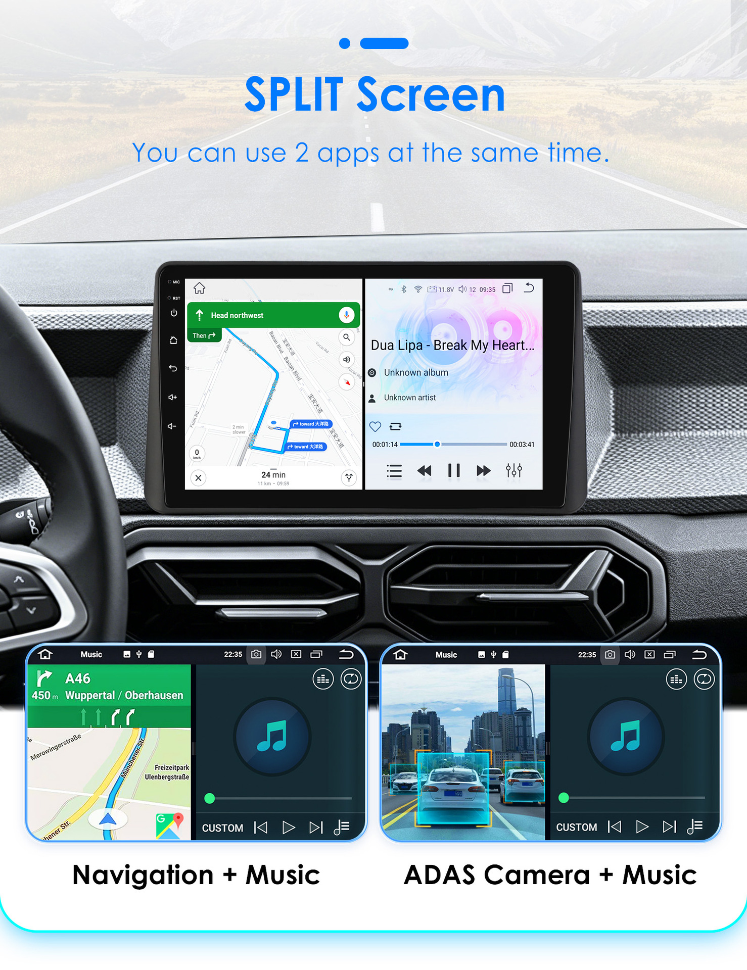 Suitable for Renault Dacia Duster 3Rd Generation 24-26 Models Android Large-Screen Navigation Gps Bluetooth Reversing Camera