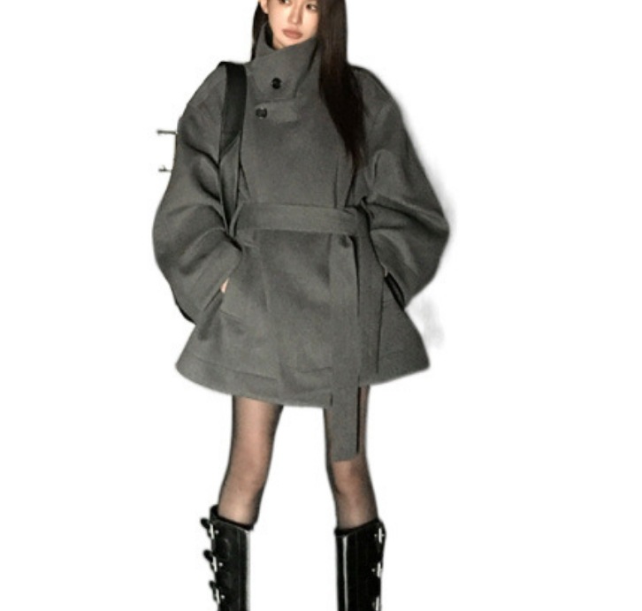 2025年冬新作 レディースファッション 上品なショート丈ウールコート ファッション性のあるウールジャケット 女性用冬物