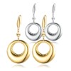 Fashionable earrings stainless steel, advanced hair accessory, European style, suitable for import, city style, simple and elegant design, high-quality style, wholesale