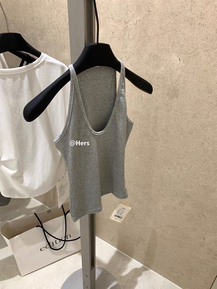 Finnafu [con pecho] chaleco de cuello sexy, chaleco para mujeres cómodas para cubrir el pecho, chaleco de algodón de hilo para mujeres