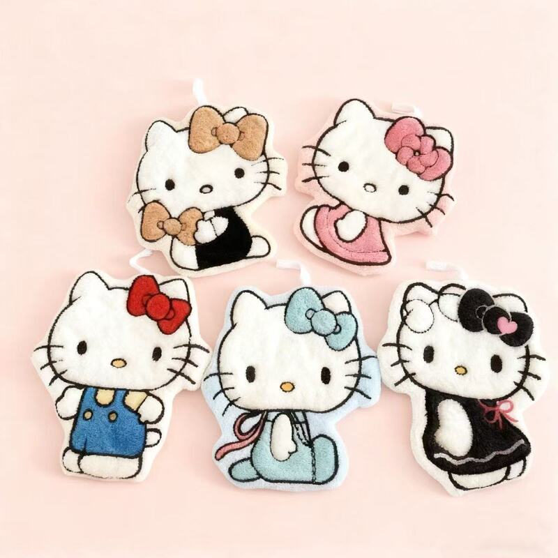 Cute Kitty Hanging Hand Towel for Kitchen, Bathroom, and Restroom, Super Absorbent, Thickened, Small Version Hand Towel Cute Kitty Hanging Hand Towel for Kitchen, Bathroom, and Restroom, Super Absorbent, Thickened, Small Version Hand Towel