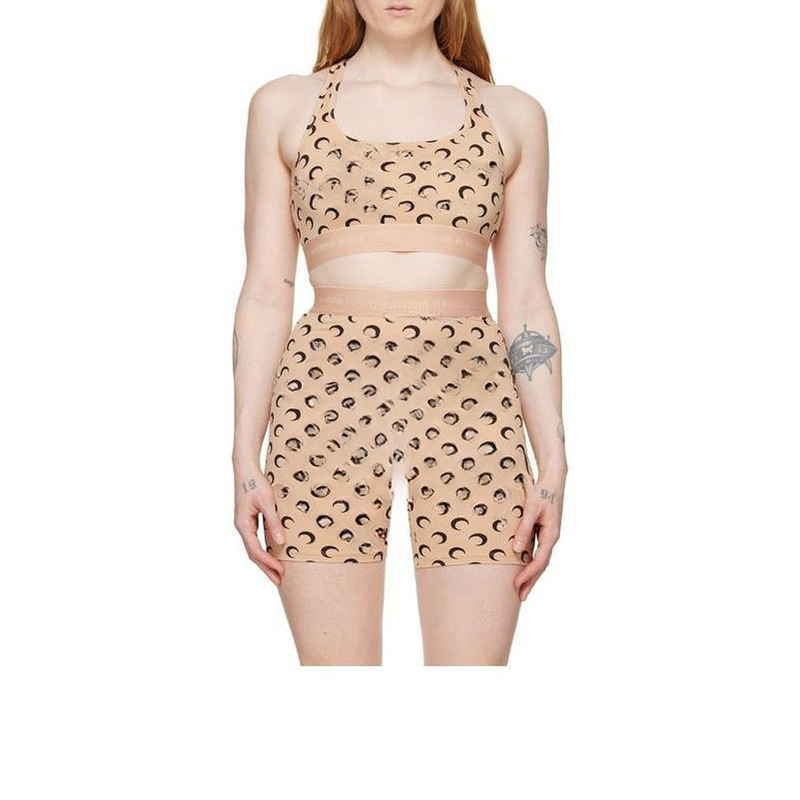 Marin*E Ice Silk Crescent Print 2025 New Cross Backless High-Waisted Short Sports Vest for Women in Multiple Colors Marin*E Ice Silk Crescent Print 2025 New Cross Backless High-Waisted Short Sports Vest for Women in Multiple Colors