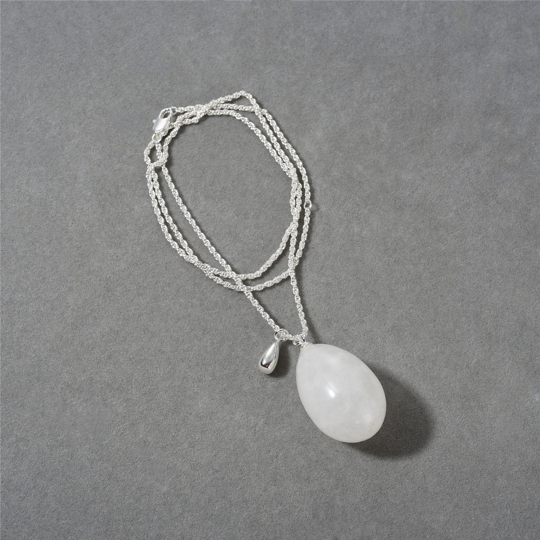 Style Simple Ovale Laiton Placage Or Blanc Plaqué Pendentif display picture 4