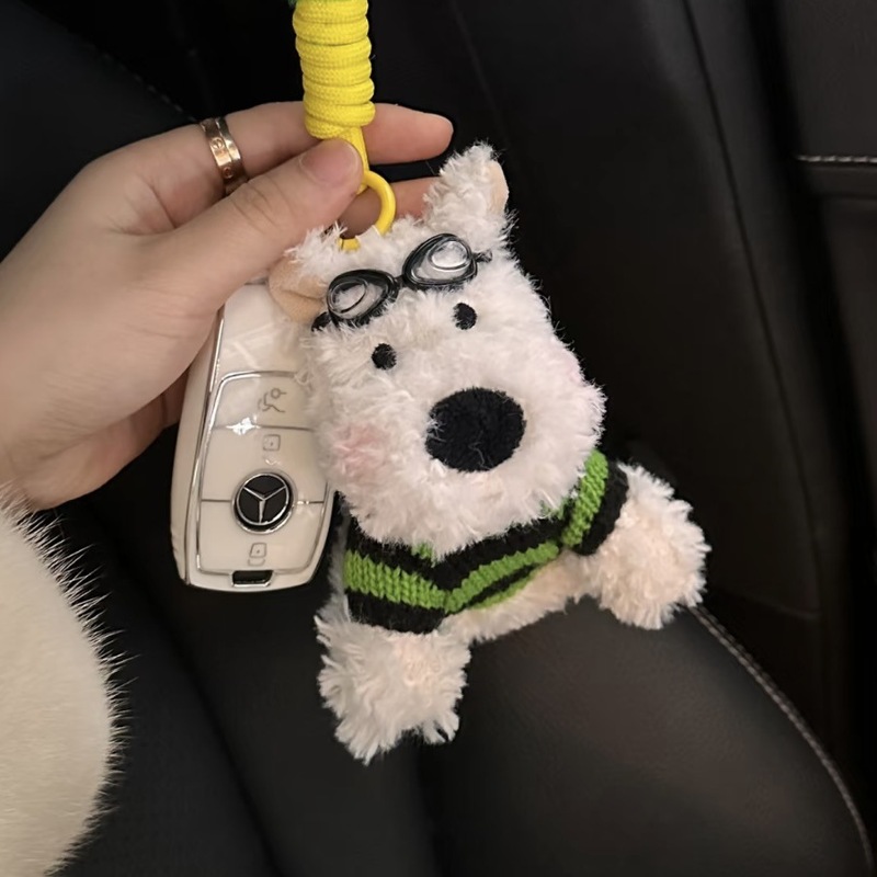 新しいウエストハイランドキーホルダーぬいぐるみかわいいバッグペンダント女神ギフトガールハート車のペンダント姉妹ギフト|undefined