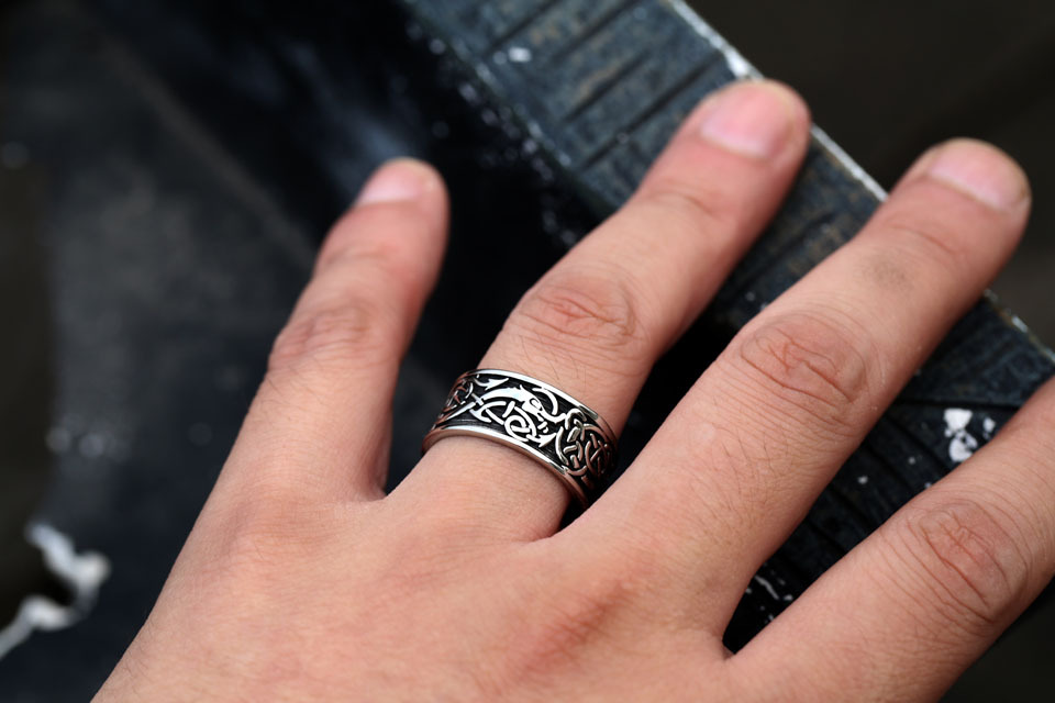 Viking Nordic Stainless Steel Ring - Image 5
