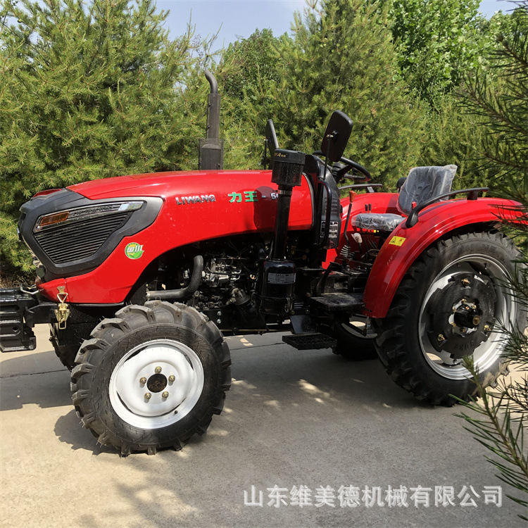 新款窄轮距504拖拉机 力王拖拉机 四驱四缸农用多用途耕地机