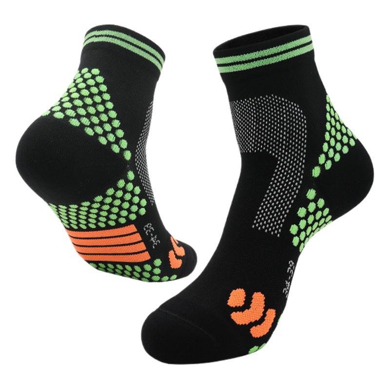 Calcetines de compresión medianos y cortos, calcetines para correr, cuerda para saltar fitness para mujer, calcetines de compresión elásticos, calcetines de pantorrilla muscular con parte inferior de toalla al por mayor