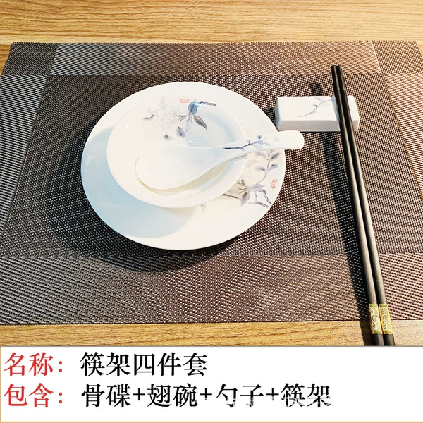 Camellia chopstick stand set