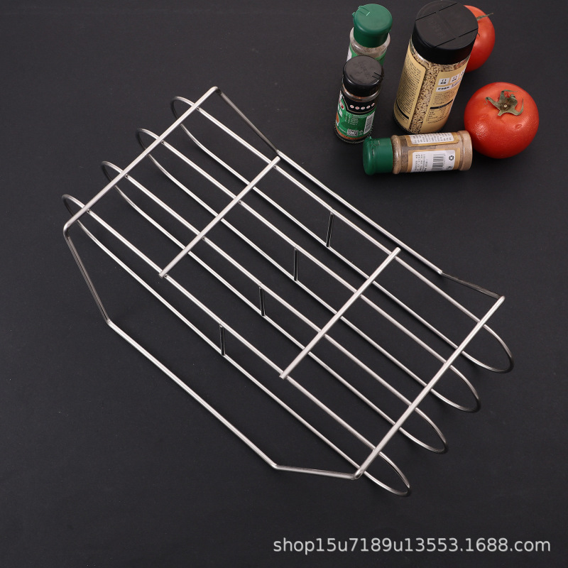 半圆肋排烤架牛排烧烤架烤鸡架烧烤工具BBQ烧烤网304不锈钢|undefined