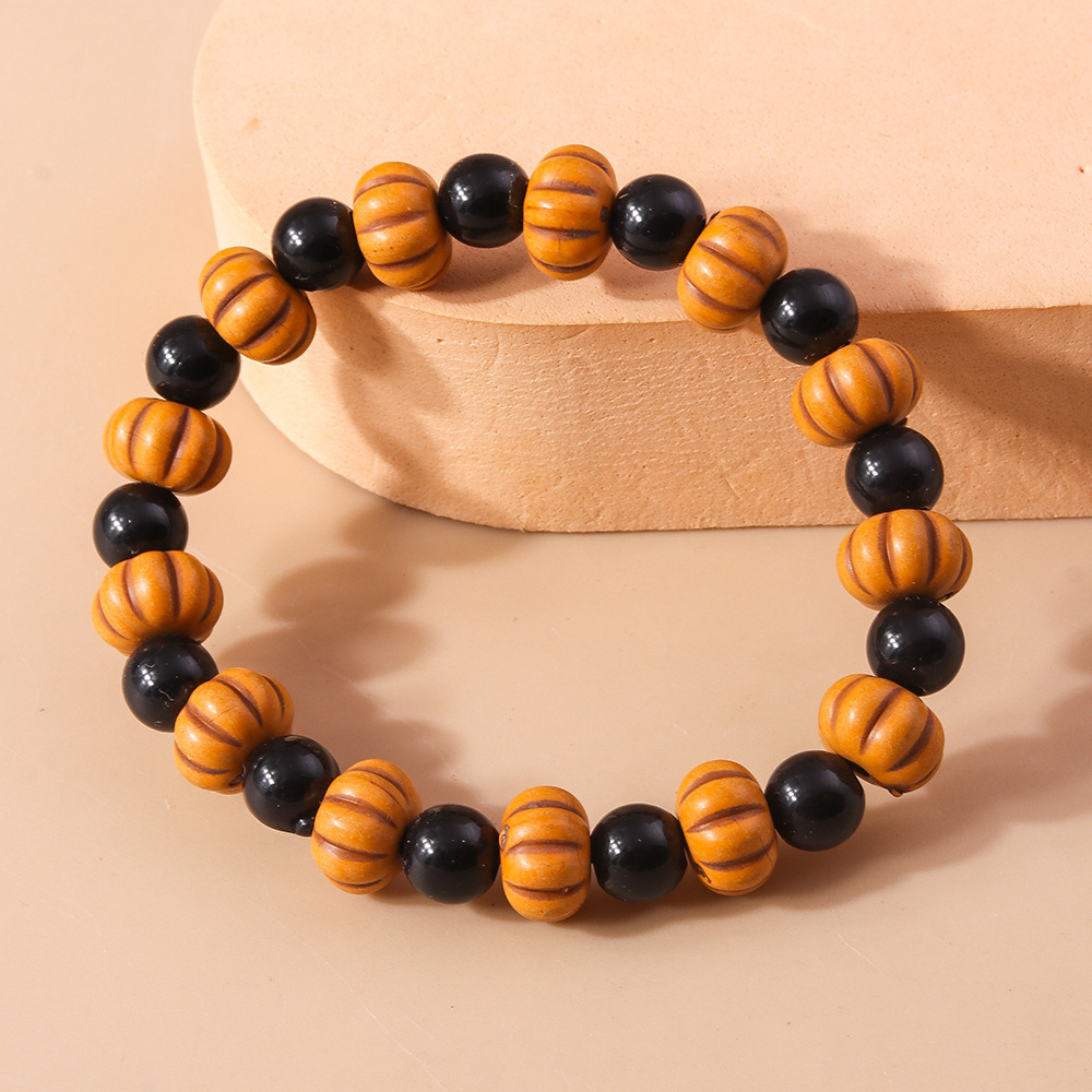 Halloween Beaded Bracelet Set Skull Pumpkin Personality Fun String Bracelet Accessories_voghion.com