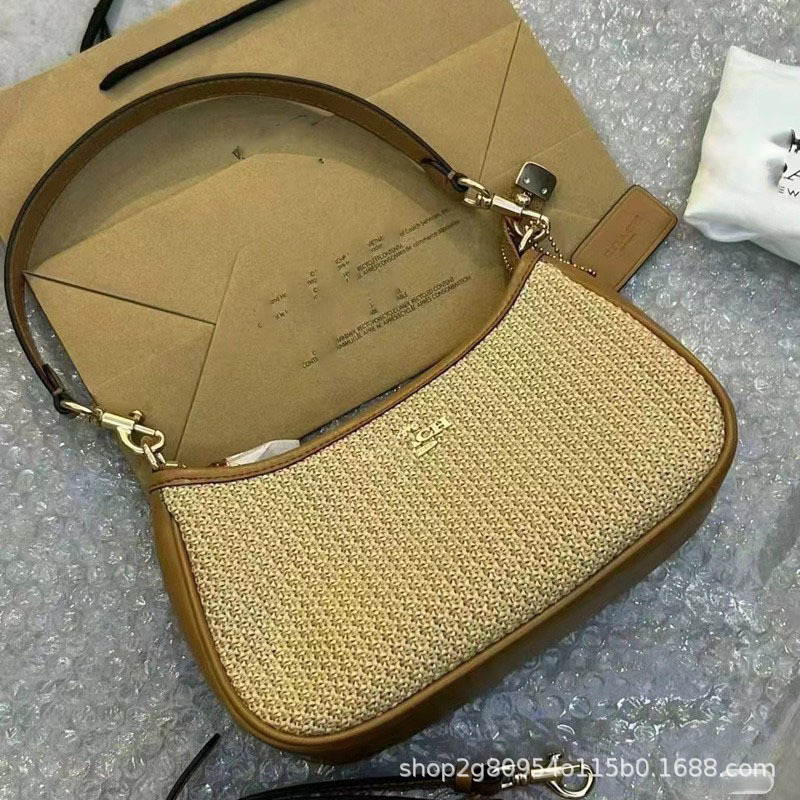 现货蔻家奥莱新款Teri时尚高级感单肩腋下女包复古印花链条麻将包|undefined