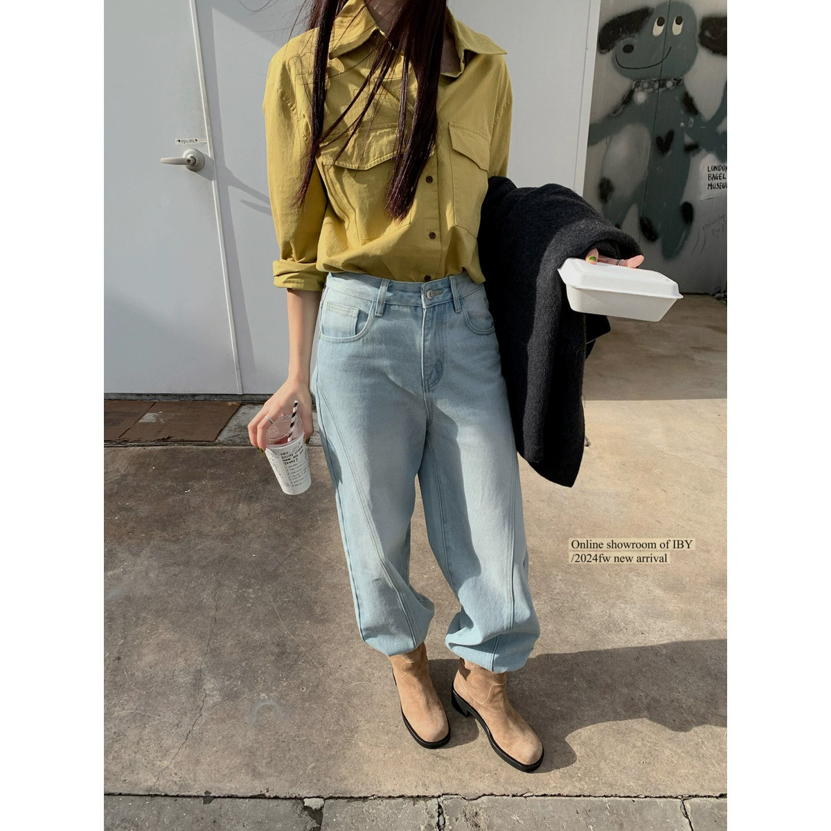 [Без возврата, без обмена] Брюки-рубашка с двойным клапаном и карманами для женщин, свободный топ для зимней верхней одежды, универсальная повседневная рубашка