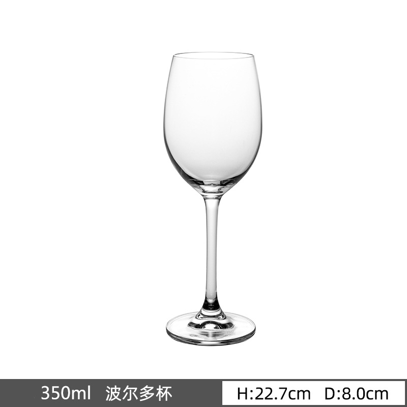Tazas de vino rojo Lexbordo importaciones checas de cristal sin plomo tazas de hotel de restauración personalizadas al por mayor