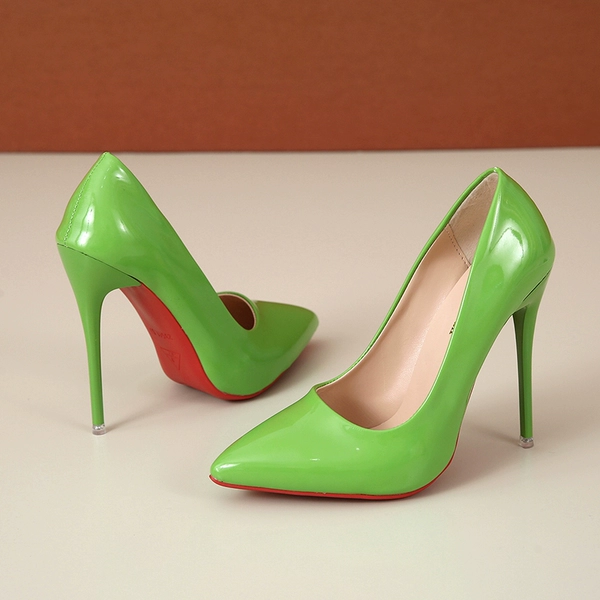 Green 10 cm red shoe soles Spot speed hair