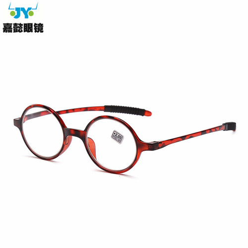 New retro Shiye Taizi small round glasses multi-color round soft PC frame high-definition resin sheet reading glasses cross-border