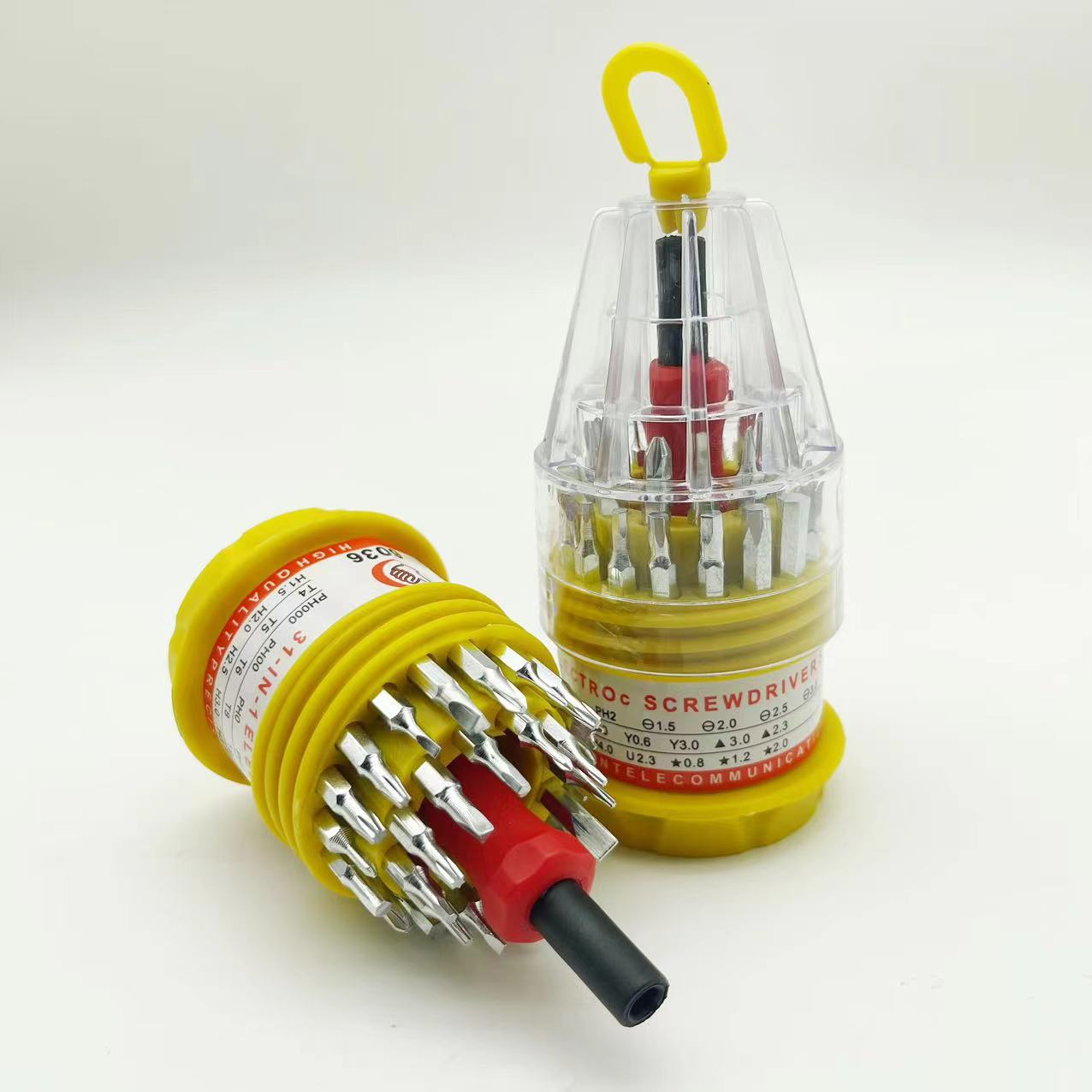 Destornillador 31 en 1 destornillador herramienta de reparación de teléfono móvil cruzado pagoda juego de destornillador multifunción 6036