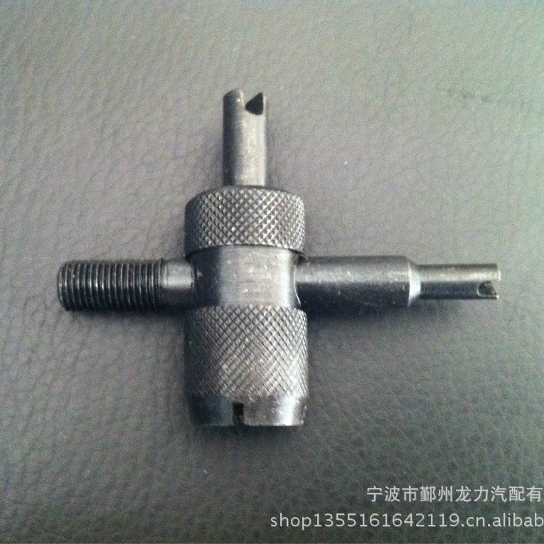 大芯腔四合一工具 汽车轮胎气门嘴修理工具，气门芯起子 黑色