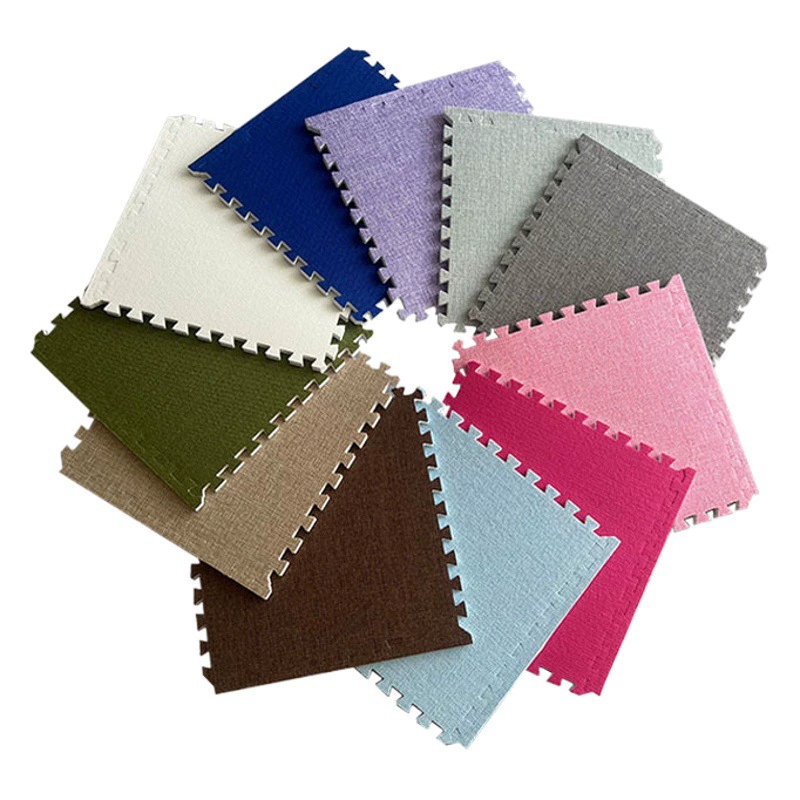 Пенистый коврик для дома ковер для спальни можно сращать стирку льняное одеяло эркер балкон татами пол коврик