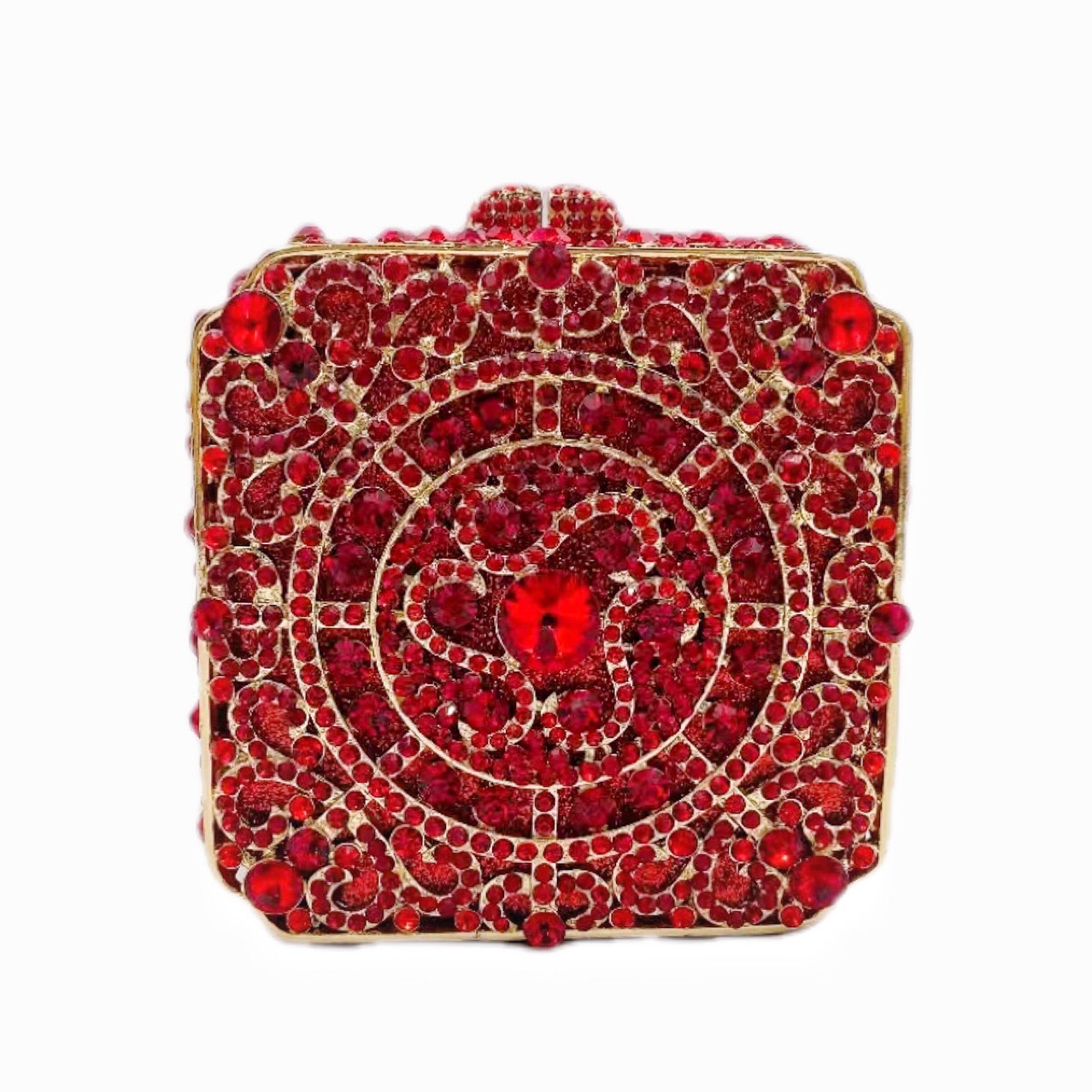 * Nuevo paquete transfronterizo de caja cuadrada con diamantes bolsas de banquete europeas y estadounidenses bolsas de diamantes de mano bolsas de embrague