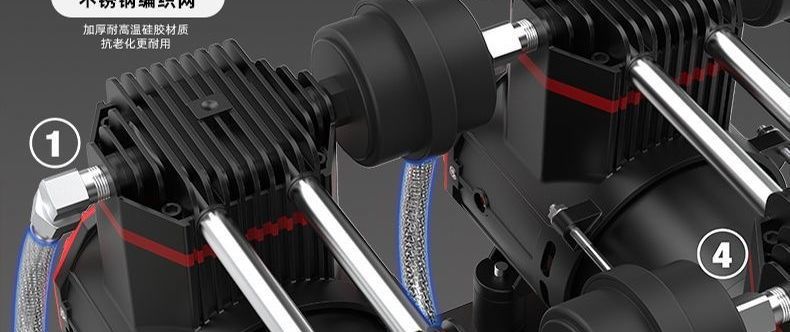 New air pump, air compressor, oil-free silent inflator, high-pressure air pump for woodworking, auto repair, and painting
