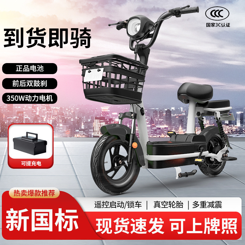 Nuevo coche eléctrico Phantom bicicleta eléctrica para adultos bicicleta eléctrica para trabajar coche de batería pequeña para hombres y mujeres caja de batería extraable de dos ruedas