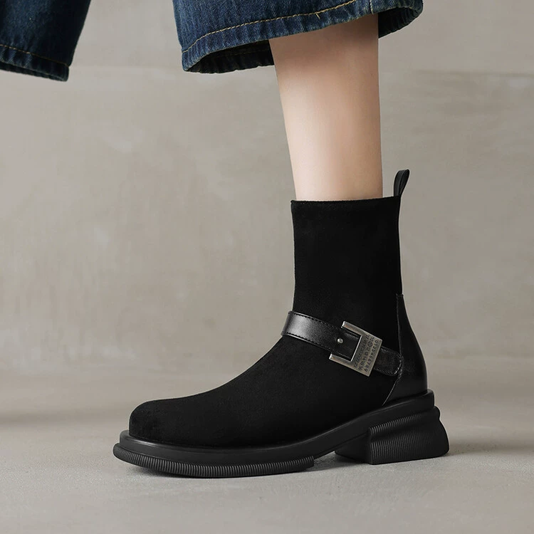 Универсальные демисезонные low-boots, удобная обувь, плюс размер, французский стиль
