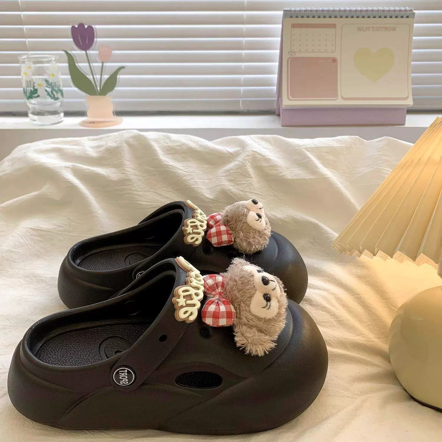 Женские сабо Shirley Rose с мультяшным дизайном, лето 2025, новые, для улицы, на толстой подошве, удобные, нескользящие, закрытые.