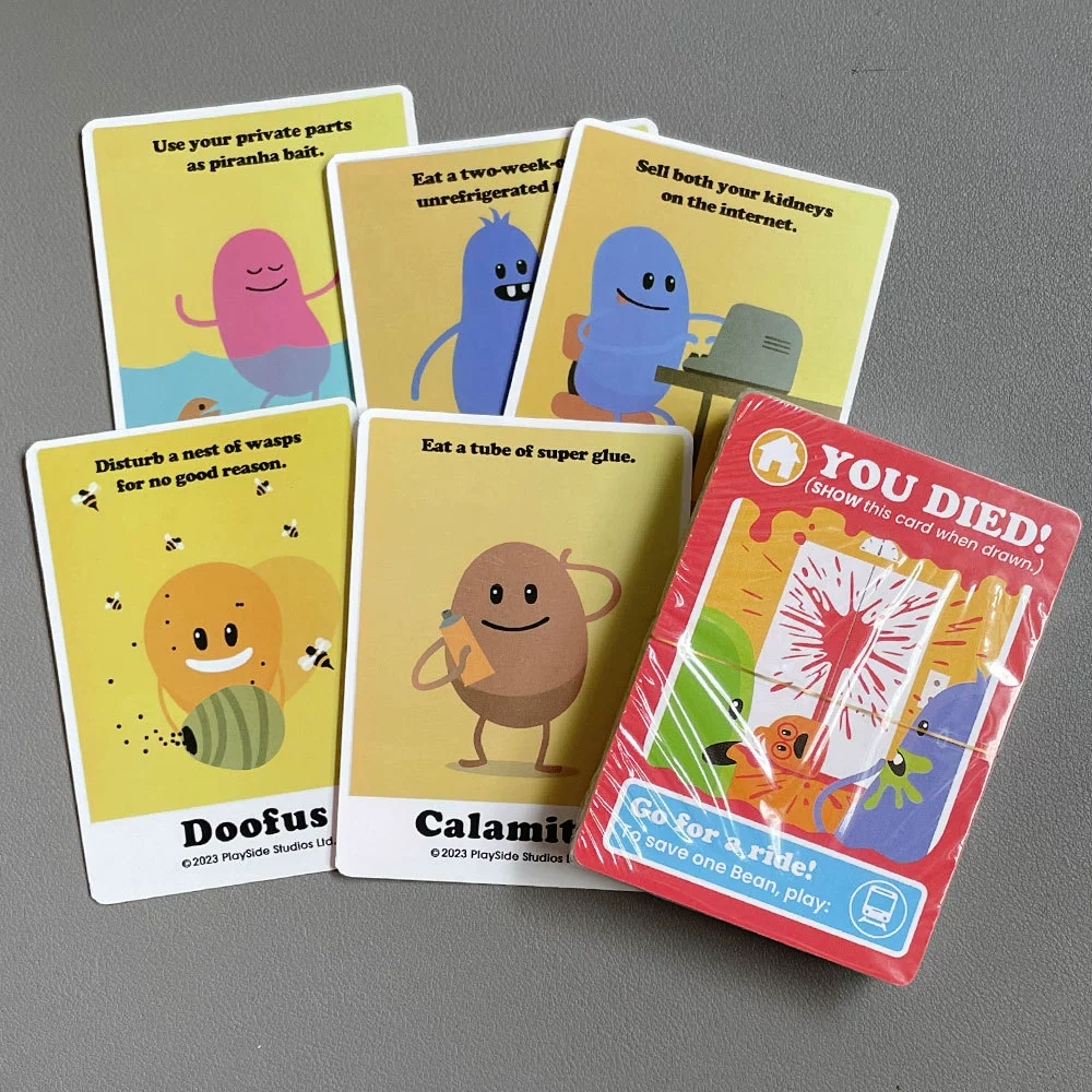 Плюшевые карточные игры Dumb Ways to Die