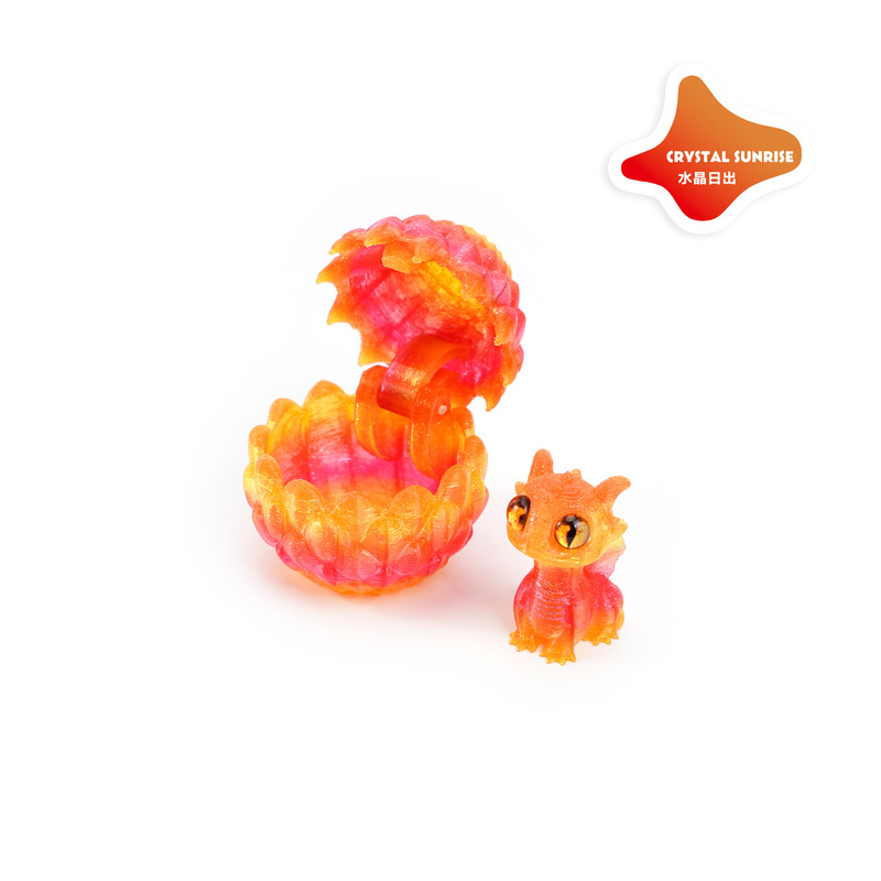 3Dプリント開閉ドラゴンエッグセット、かわいいペットドラゴンオーナメント、手作りギフト、組み立てられたカラフルな装飾、クリエイティブでトレンディなおもちゃ|undefined
