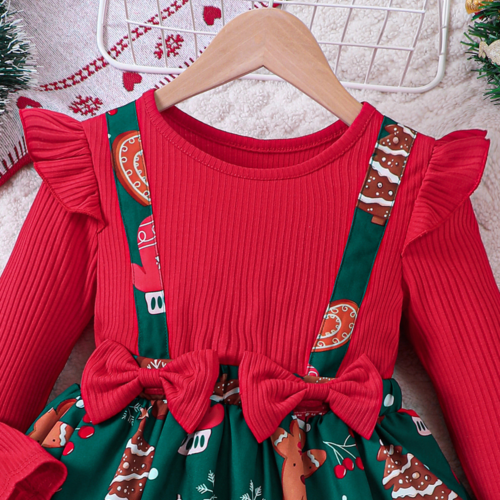 EW Children's Clothing New Product for Girls' Autumn and Winter,Two piece Splicing Dress Q1552-C_voghion.com