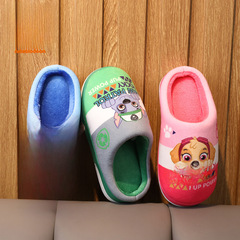 WooWoo Team Children's Slippers Winter Indoor Non-slip Boys' Girls' Kids Slippers Baby Home Shoes Cotton Slippers