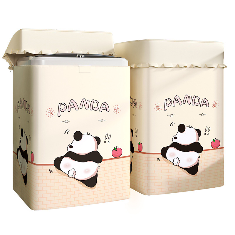 cubierta de cubierta de lavadora impermeable y protector solar para pequeños cisnes Haier Panasonic balcón cubierta protectora a prueba de polvo