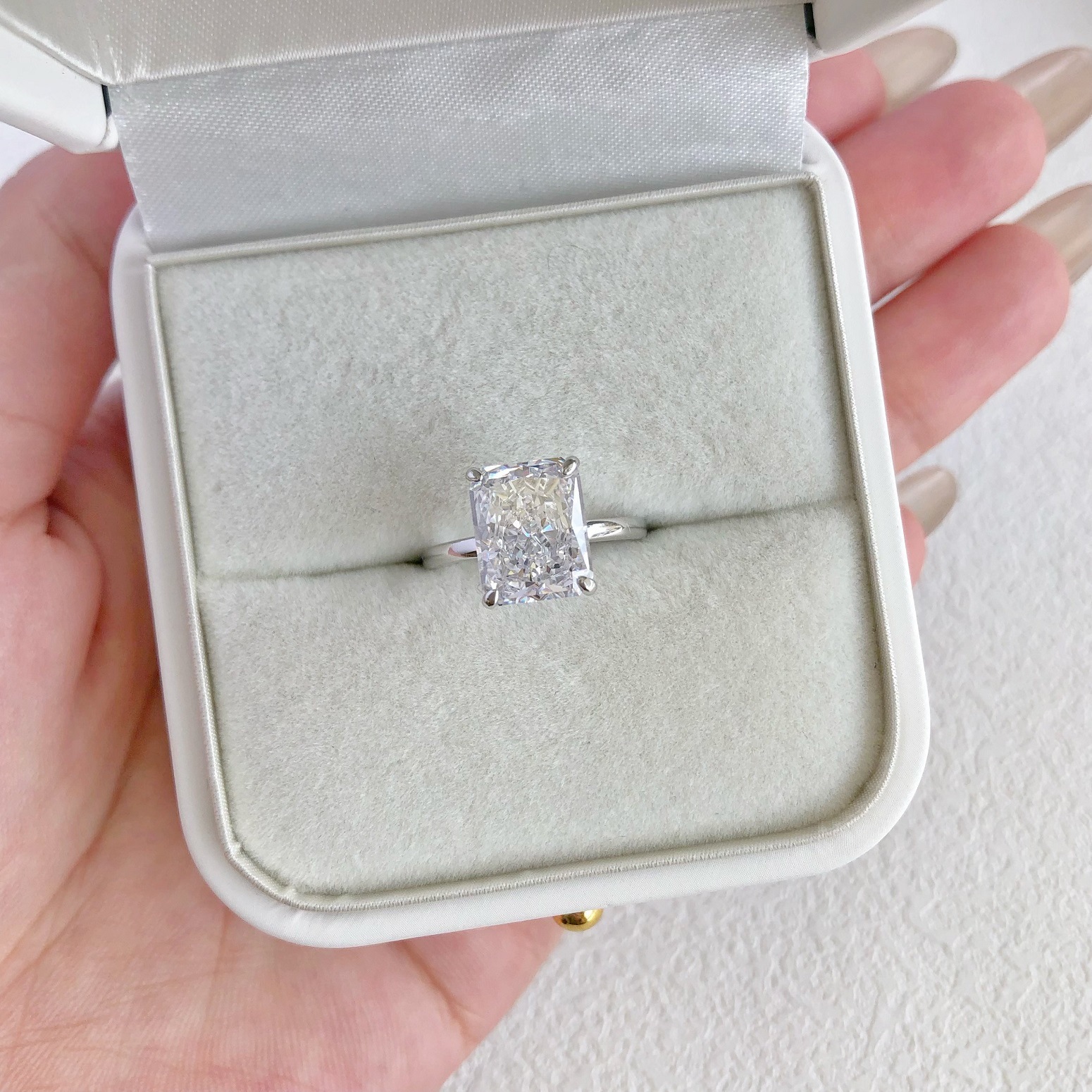 6g Weight Zircon Inlay Material Rings Classification 5, 9 Ring Size 1 Piece Quantity Holiday, Daily Occasion 925 Sterling Silver Material Geometric, Heart Shape Pattern Women's Gender Plating, Inlay Design Elegant Style 925 Sterling Silver Zircon Geometric Heart Shape Rings 31