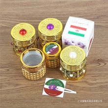 5g10g金色藏红花玻璃瓶装藏红花瓶子迪拜藏红花包装瓶盒