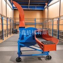 牛羊青储饲料高喷铡草机移动式青贮玉米秸秆粉碎机干湿揉丝机科鑫