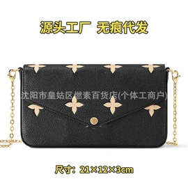 包包女2025新款真皮三合一时尚大象灰法棍包街头休闲包包斜挎包潮