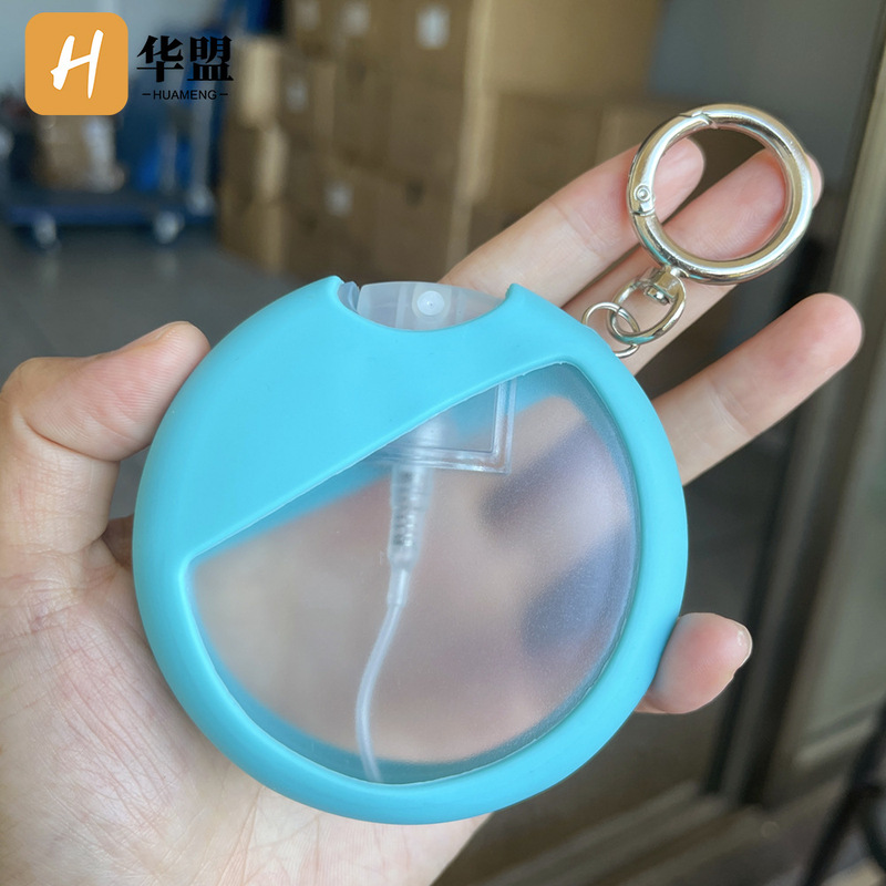 香水瓶30ml喷雾瓶 注塑卡片喷雾瓶圆形按压 香水瓶空瓶高档带挂圈|undefined