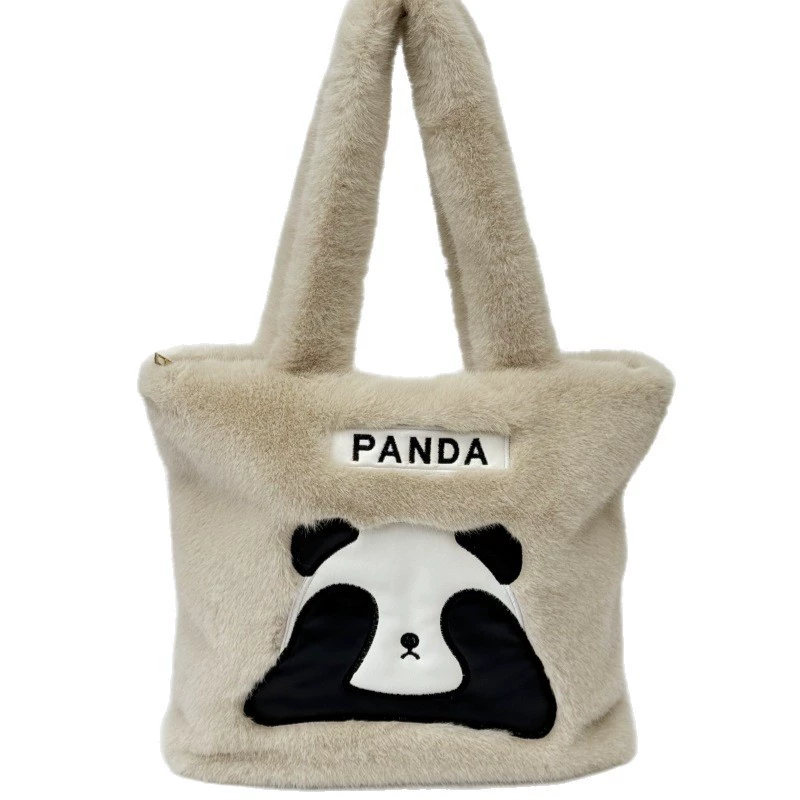 Capacious shoulder bag, one-shoulder bag, cute purse