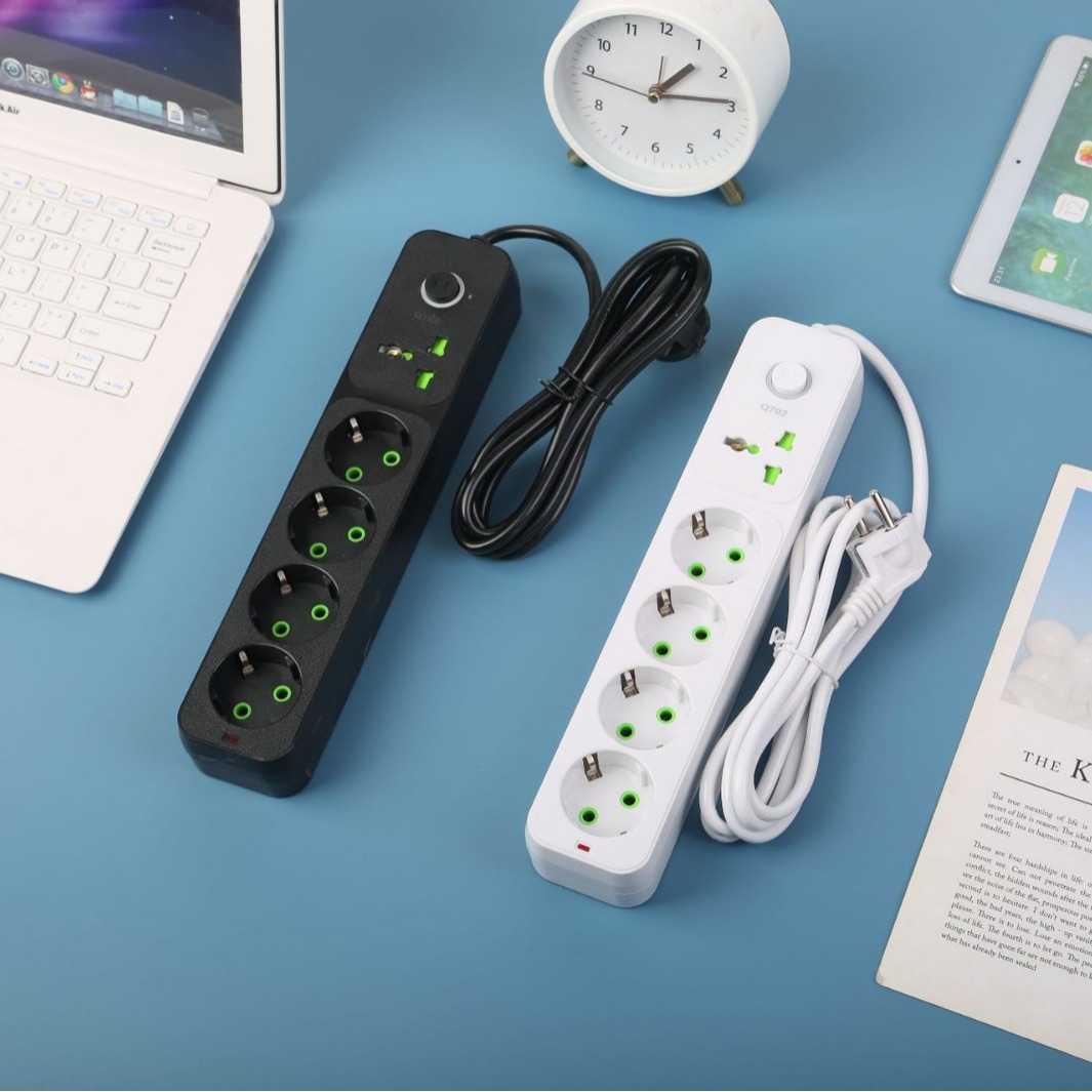 义乌外贸跨境插板智能充电插线板欧孔欧插奥地利立陶宛白俄罗斯